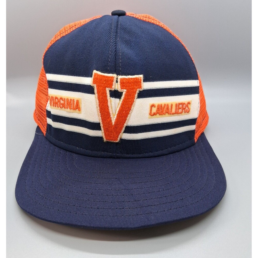 Virginia Cavaliers NCAA Vintage Hat Mesh Back Adjustable Snap AJD Super Stripe